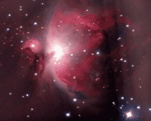 Orion Nebula not taken with a special camera for astrophotography