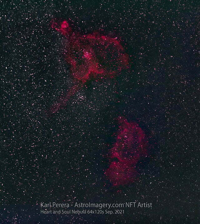 Heart and Soul Nebula in RGB
