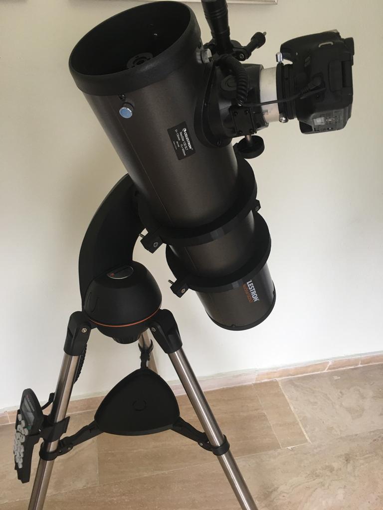 telescope with az-alt mount tracking
