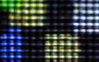 close up of pixels in a picture