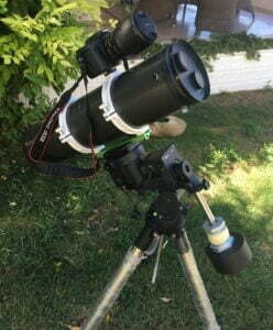 equatorial telescope mount setup