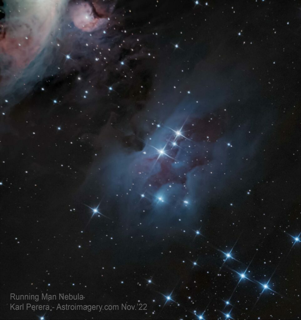 Running Man Nebula in Orion 